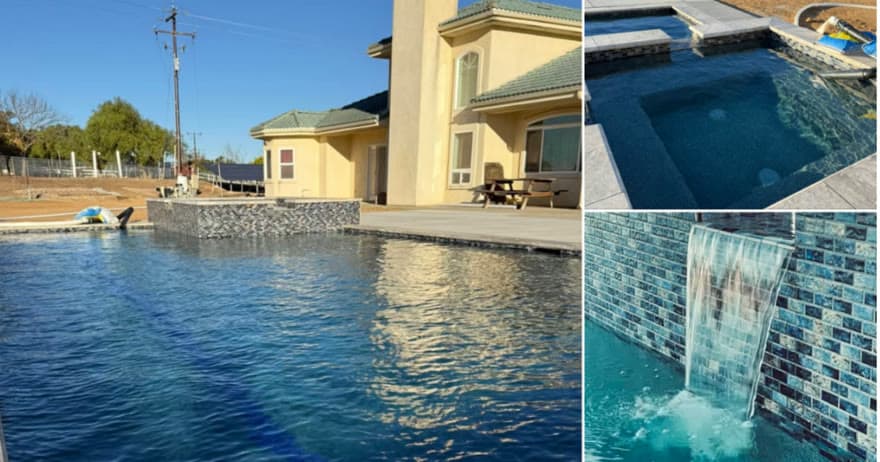 Connie's finished backyard pool