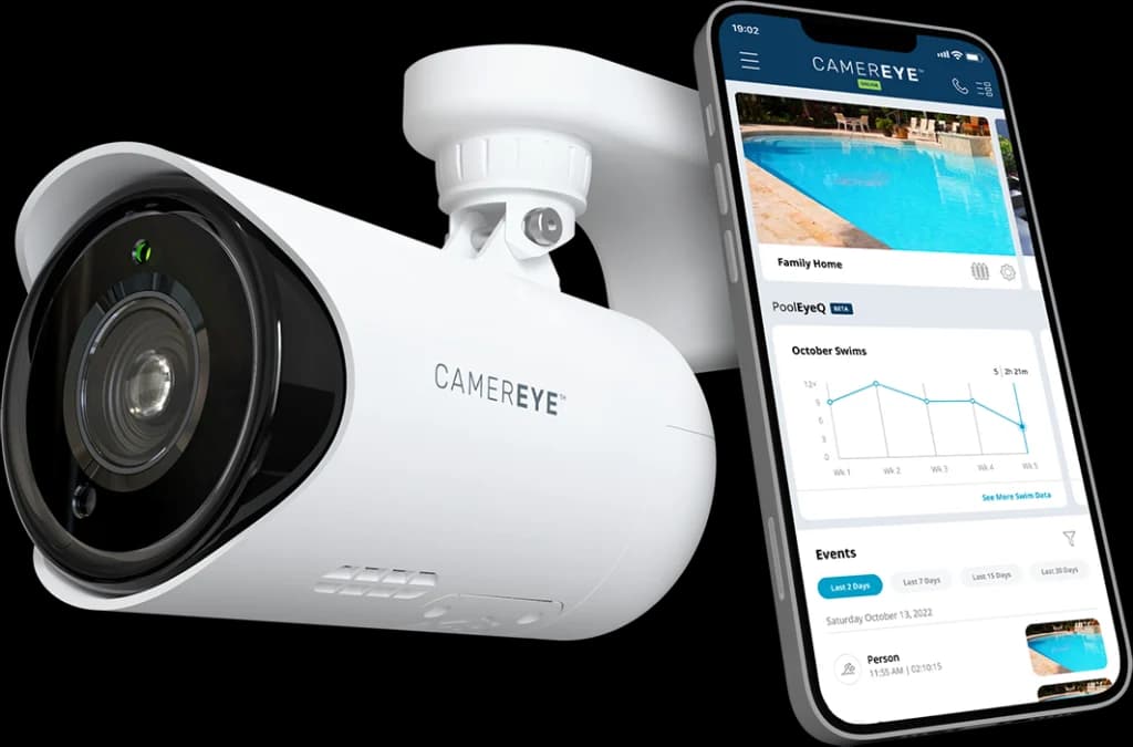 CamerEye pool safety camera and mobile app