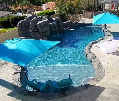 Cara Agundez's post with photos of their finished pool