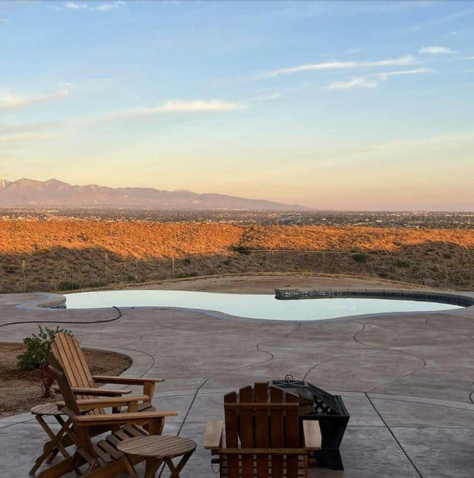Curt Green's post with photos of their finished pool