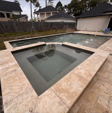 Eve Smith Jones's post with photos of their finished pool