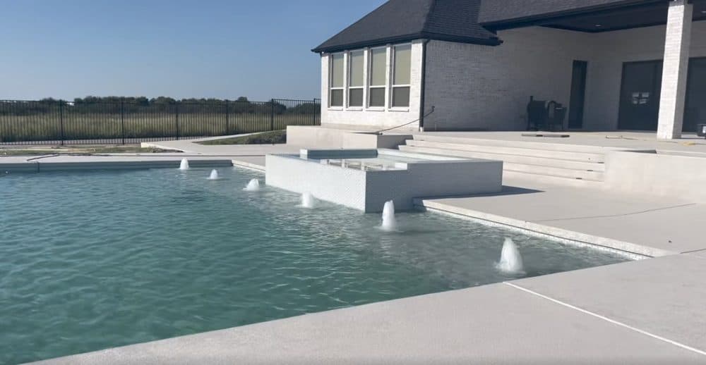 Helen Funderburk's post with photos of their finished pool
