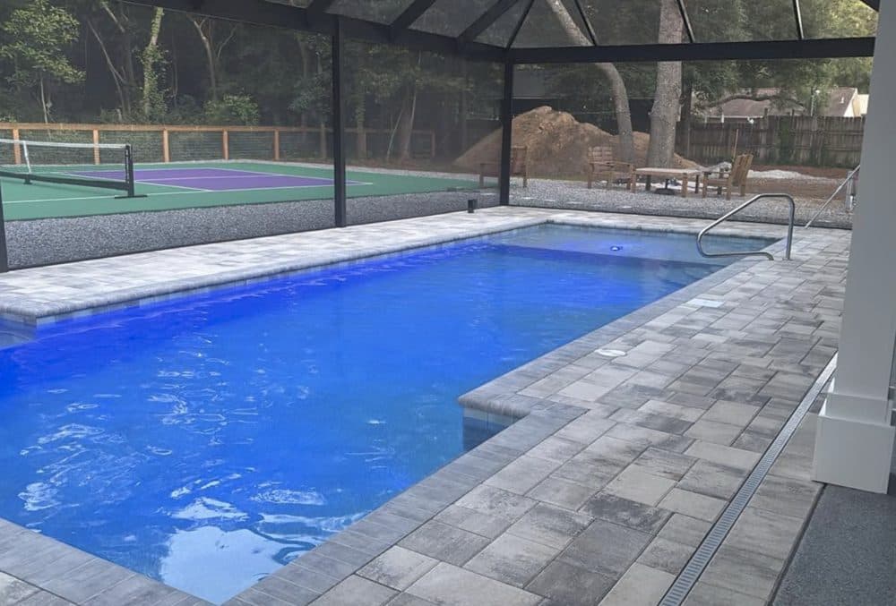 Karen Cann's post with photos of their finished pool