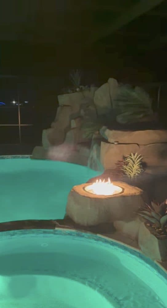 Kevin Grooms's post with photos of their finished pool